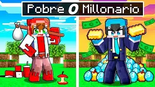 Chico POBRE vs Chico MILLONARIO en Minecraft