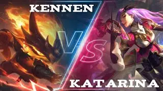 Kennen VS Katarina (Mid) | KDA 12/4/9 | No Background Music | League of Legends | Full Gameplay