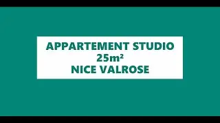 STUDIO RENOVE 26 M² - NICE - QUARTIER VALROSE