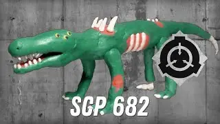SCP 682 из пластилина / рептилия лепка для начинающих