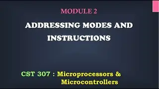 Introduction| M2_1 | CST 307 Microprocessors and microcontrollers
