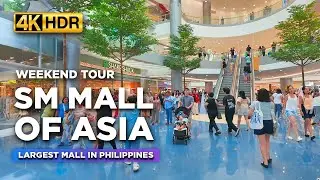 Weekend Crowd at SM MALL OF ASIA | Full Tour of Philippine's Largest Mall in 2024!【4K HDR】