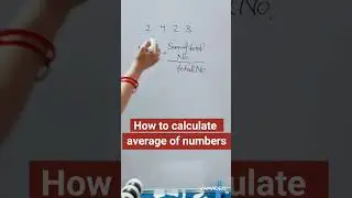 How to calculate average of numbers.