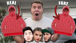CLOUT HOUSE REACTS TO FAKE $10,000 SUPREME HOODIE (Can you guess the REAL?) *SOCIAL EXPERIMENT*