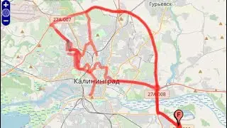 Калининград (ул. Леонова-Комсомольская- Чекистов- Советски пр-к- Горького) #калининград