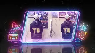 Neon Frame In The Rain Photo Slide YouTube intro | Best YouTube intro