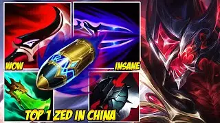 WILD RIFT CHINA TOP 1 ZED - FAKER-INSPIRED ZED ABSOLUTELY TOOK OVER
