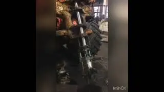 Восстановление отверстий в передней полу-раме К-700 