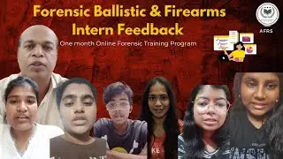 Forensic Ballistic & Firearms intern Feedback || One month Forensic Science Training Program 2024 ||