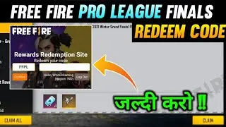 FREE FIRE PRO LEAGUE GRAND FINALE REDEEM CODE🔥|| FFPL LIVE WATCHING MILESTONE REWARDS !!