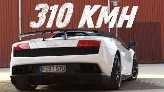 Lamborghini Gallardo Performante - 0-310 ACCELERATION Sound Onboard Autobahn Alphacars