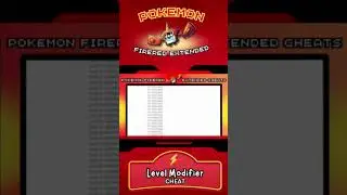Pokemon FireRed Extended | Level Modifier Cheat #shorts #gba #gaming #pokemon #romhack