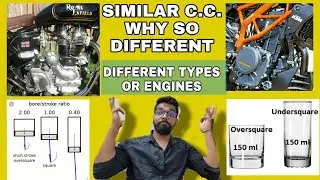 DIFFERENT TYPES OF ENGINE | UNDER SQUARE ENGINE | SQUARE ENGINE | OVER SQUARE ENGINE