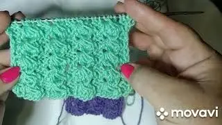 Очень красивый узор спицами для начинающих.