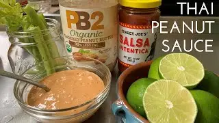 3 Ingredient Thai Peanut Sauce so easy and yum!