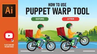 Adobe illustrator | How to use puppet warp tool |  Graphix Edumentor