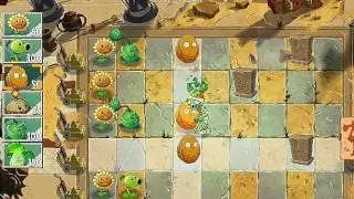 Plants vs Zombies 2 - Walkthrough - Ancient Egypt - Day 4 - Second Star