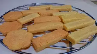 SIMPLE AIR FRYER SHORTBREAD COOKIES RECIPE  // DELICIOUS HOME MADE SCOTTISH SHORTBREAD ALL BUTTER