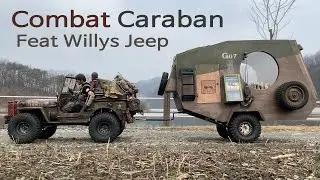 FMS Willys Feat Combat Caravan 1/6 Miniature