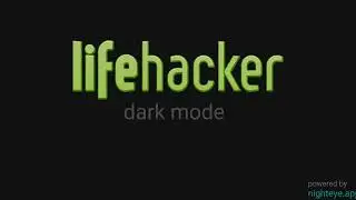 How to enable dark mode on Lifehacker [Preview & Guide]
