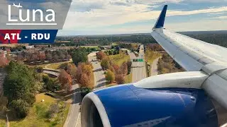 Full Flight -  Delta Airlines Boeing 757-200 Flight From Atlanta to Raleigh/Durham