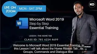 How use the  Home Tab in Microsoft Word 2019