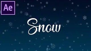 Create Snow Particles in After Effects
