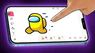 Crewmate Run Animation on FlipaClip (timelapse)