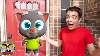 He's FINALLY Here!  GameBud TALKING TOM In Real Life!
