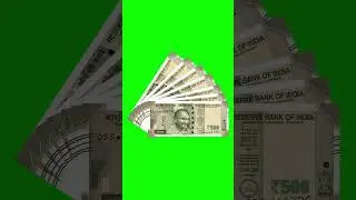Indian 500 Rupees Animation Green Screen Free Download