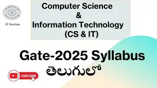 CSE Gate-2025 Syllabus || Computer Science gate 2025 syllabus #gate2025preparation