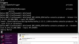 Demo of OpenWhisk with Kafka