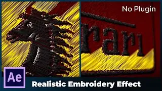 Embroidery Effect on After effects   NO PLUGIN