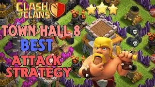 Clash of Clans: TH8 TROPHY PUSH ATTACK STRATEGY to Champion League!! | BY ADDICTED GAMERS |