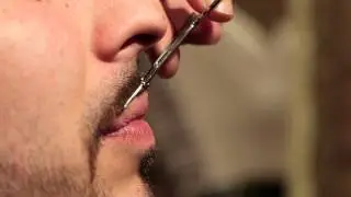 Straightening Mustache Hair : Mustache Grooming