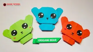 Origami Beruang - Cara Membuat Origami Beruang Lucu - Origami Bear