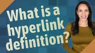 What is a hyperlink definition?