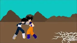 goku vs vegeta  (combat tast and short)
