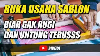 Tonton Sampai Habis, buat yang mau buka usaha sablon 🔥💯