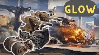 Колёсный мамонт! Клан GLOW. Crossout.