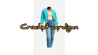 Crochet cardigan timelapse🧶#crochet