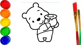 How to Draw Winnie the Pooh Bear Easy / Как нарисовать Винни Пуха! / Bolalar uchin Winnie Pooh