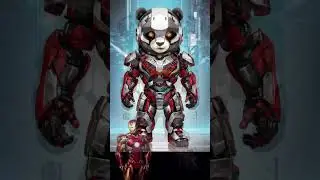 Chibi Panda with Avengers And DC Hero's Styled #shorts #avengers #marvelshorts #dcshorts #subscribe