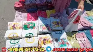 QO'QON OPTOM BOZORI QIZ VA O'G'IL BOLALAR DETISKI KIYIMLARI PAYPOQLAR FUDBOLKA SHORTIKLAR OPTOM NARX