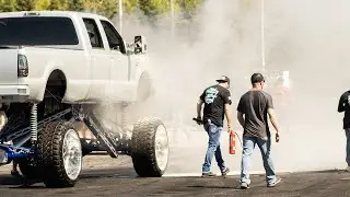 Lifted Truck ON FIRE At Wisconsin Dells Car Show | Complete King Ranch Tear Down Pt. 2