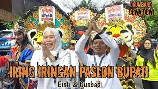 Kirab Barongan Drumband Dewa Dewi Giring Paslon Calon Bupati Demak Mb Eisti & GusBad Menuju KPUD