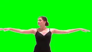 Dance trainer green screen,Female Dance green screen,