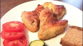 Запеченные в духовке куриные крылышки с соком апельсина!