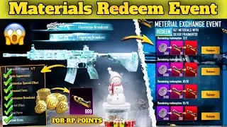 Materials For RP Points 🔥 | New Materials Redeem Event | Material Exchange Event | PUBGM