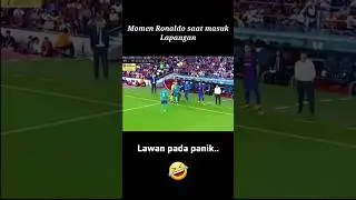 Momen Ronaldo masuk lapangan | Lawan pada panik 😅 #cr7  #shorts